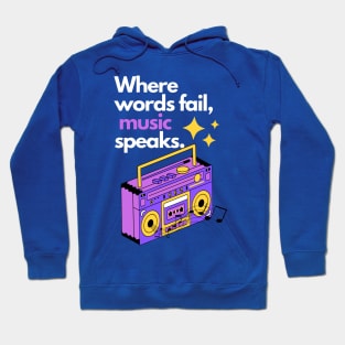 Music speaks Hoodie